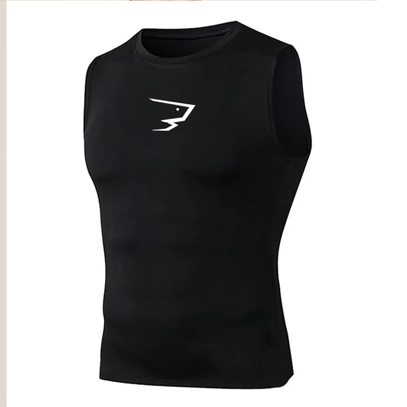 🚴 Reflective White Sleeveless Cycling Base Layer Vest
