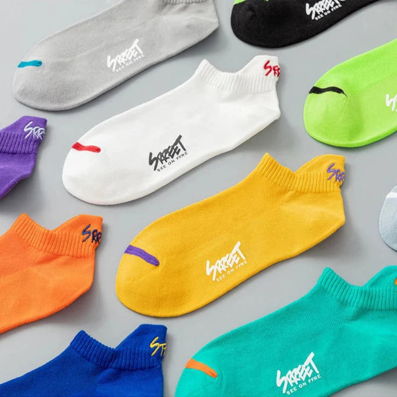🧦 5/10 Pairs | Unisex Summer Mesh Ankle Socks