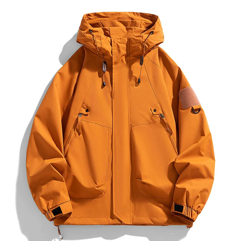 🧥 Men’s Black Softshell Windbreaker Bomber Jacket