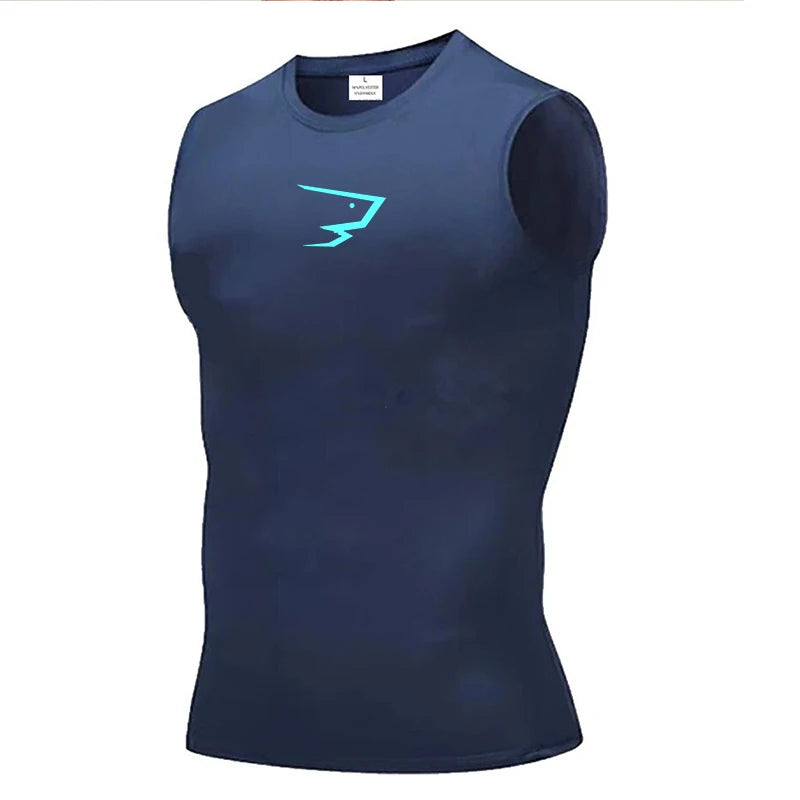 🚴 Reflective White Sleeveless Cycling Base Layer Vest