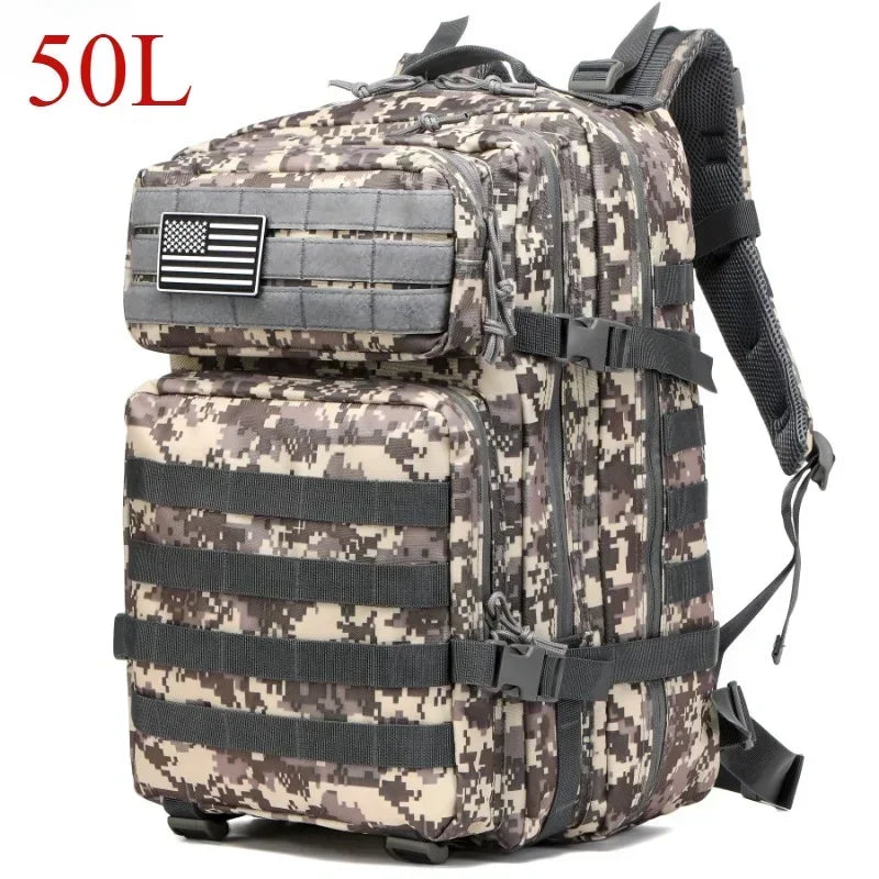 🎒 25L / 50L Tactical Molle Backpack – Outdoor & Multi‑Purpose
