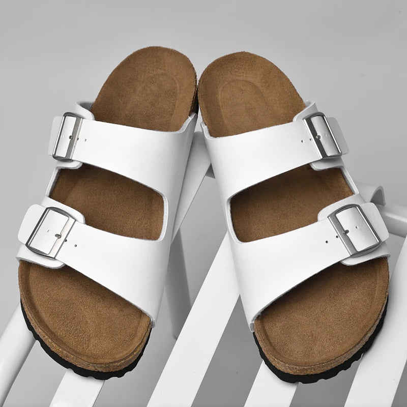 Men’s Casual Genuine Leather Sandals – Designer Style