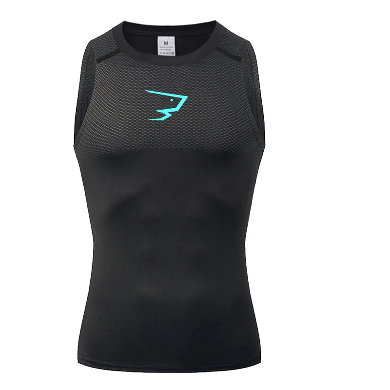 🚴 Reflective White Sleeveless Cycling Base Layer Vest