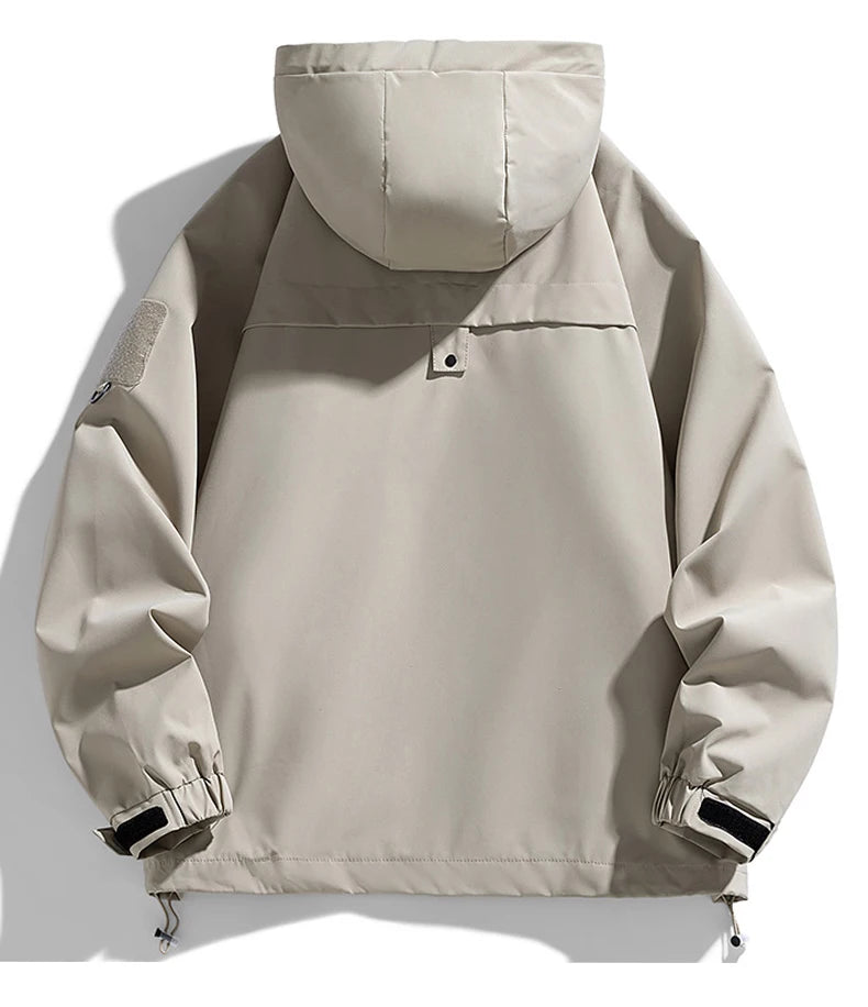 🧥 Men’s Black Softshell Windbreaker Bomber Jacket