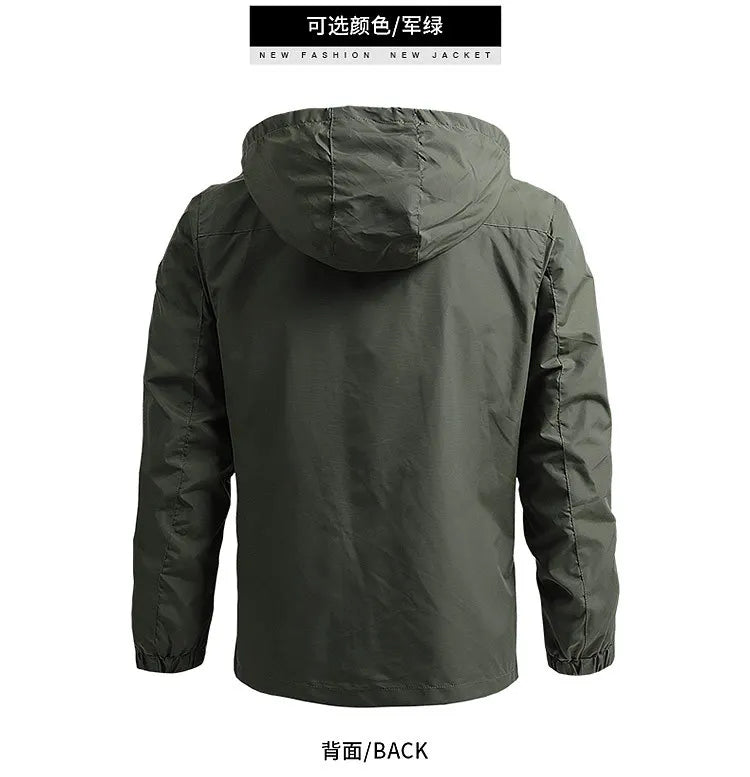 Men’s Spring/Autumn Outdoor Tactical Windbreaker Jacket