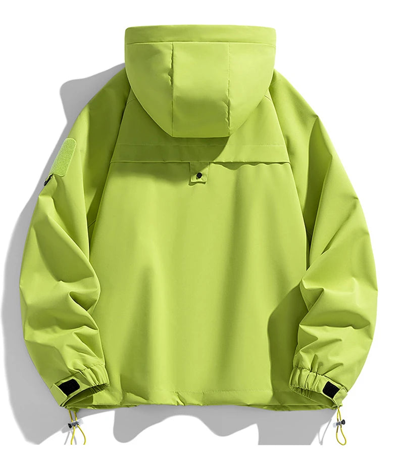 🧥 Men’s Black Softshell Windbreaker Bomber Jacket