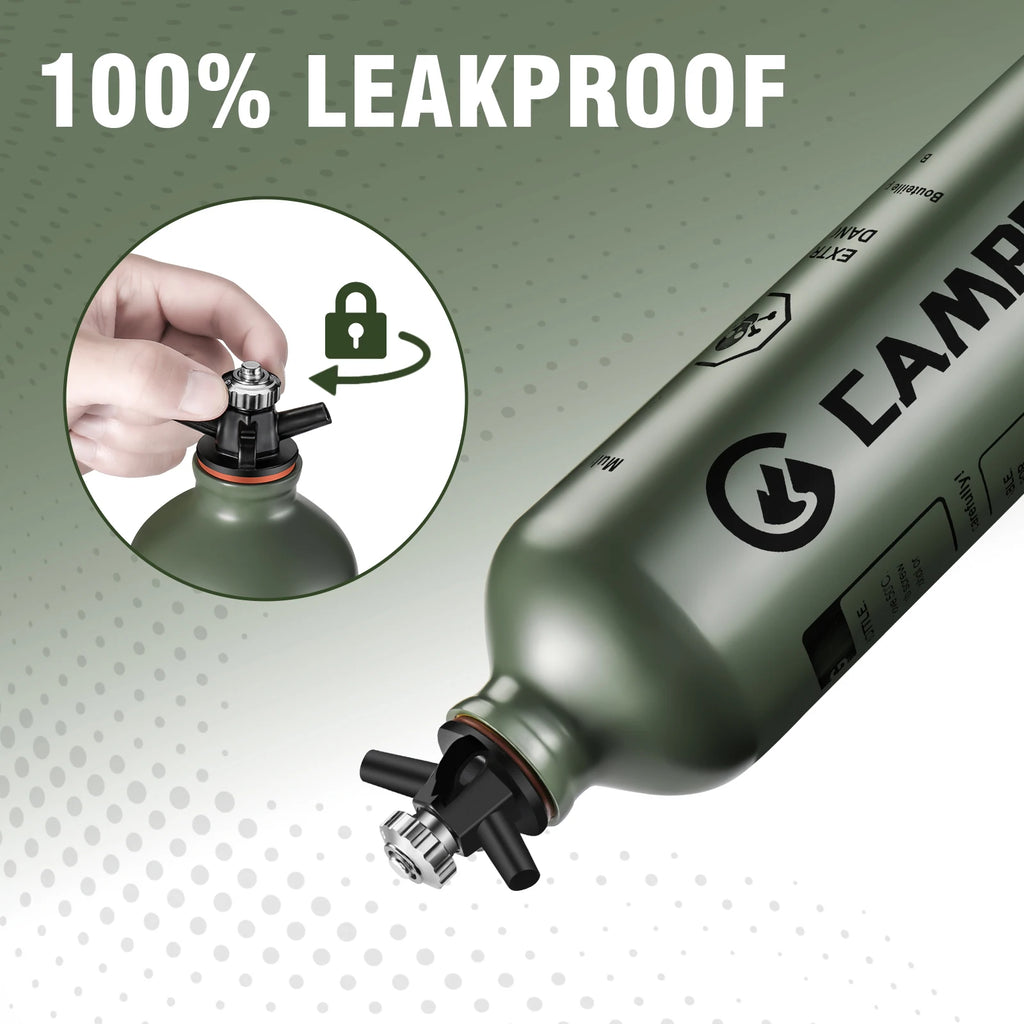 CAMPEAK liquid Fuel Bottle 0.5L/1L Water Bucket for Outdoor Camping with Safety Valve