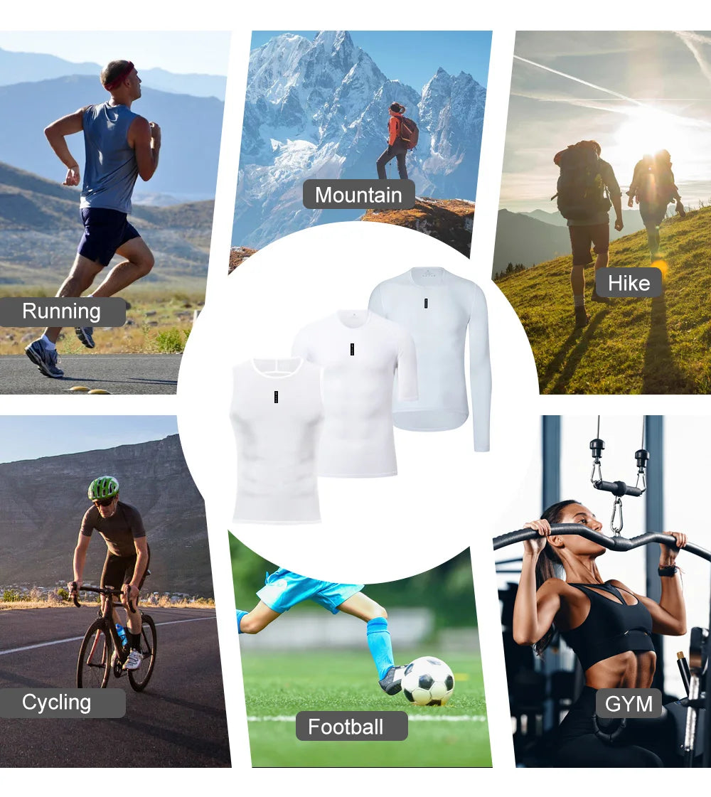 🚴 HISERWA Summer Mesh Cycling Base Layer Vest