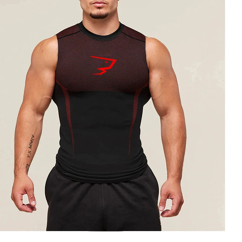 🚴 Reflective White Sleeveless Cycling Base Layer Vest