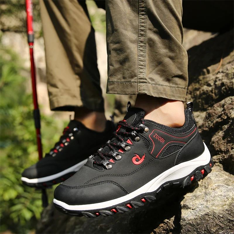 👞 Men’s Genuine Leather Casual Sneakers