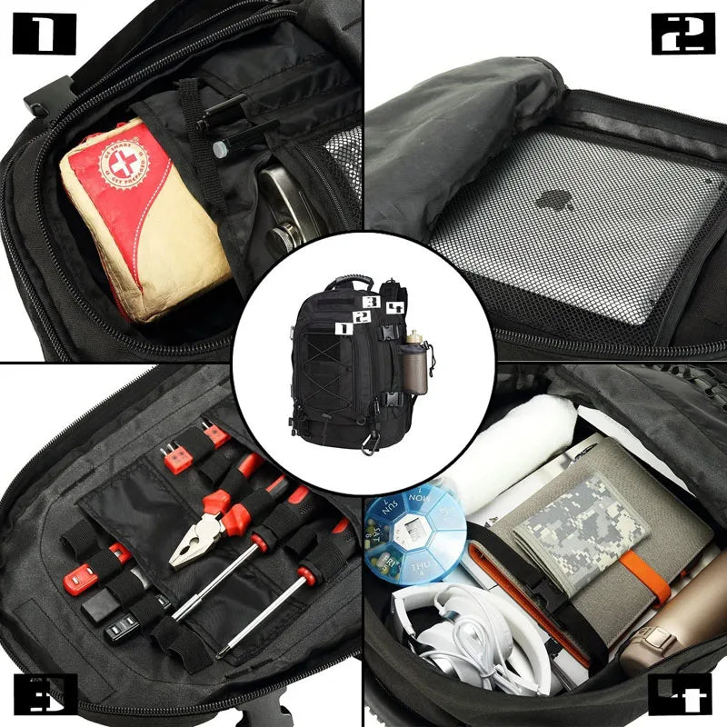 🎒 60L Military Tactical Assault Rucksack | Molle Army Backpack