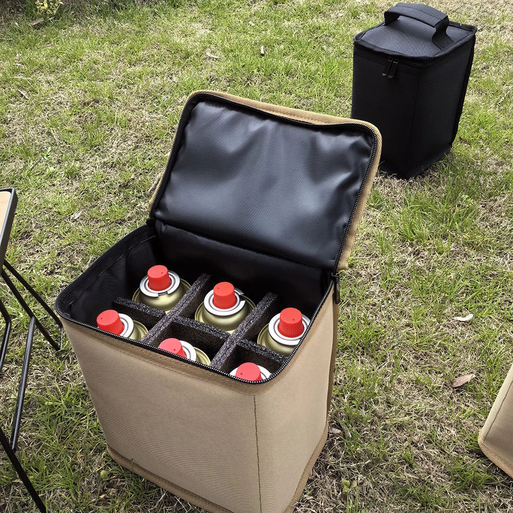 Camping Gas Tanks Storage Bag Portable Fuel Cylinder Protective Case Camp Light Carrying Bag Anti-Collision for Outdoor Cooking