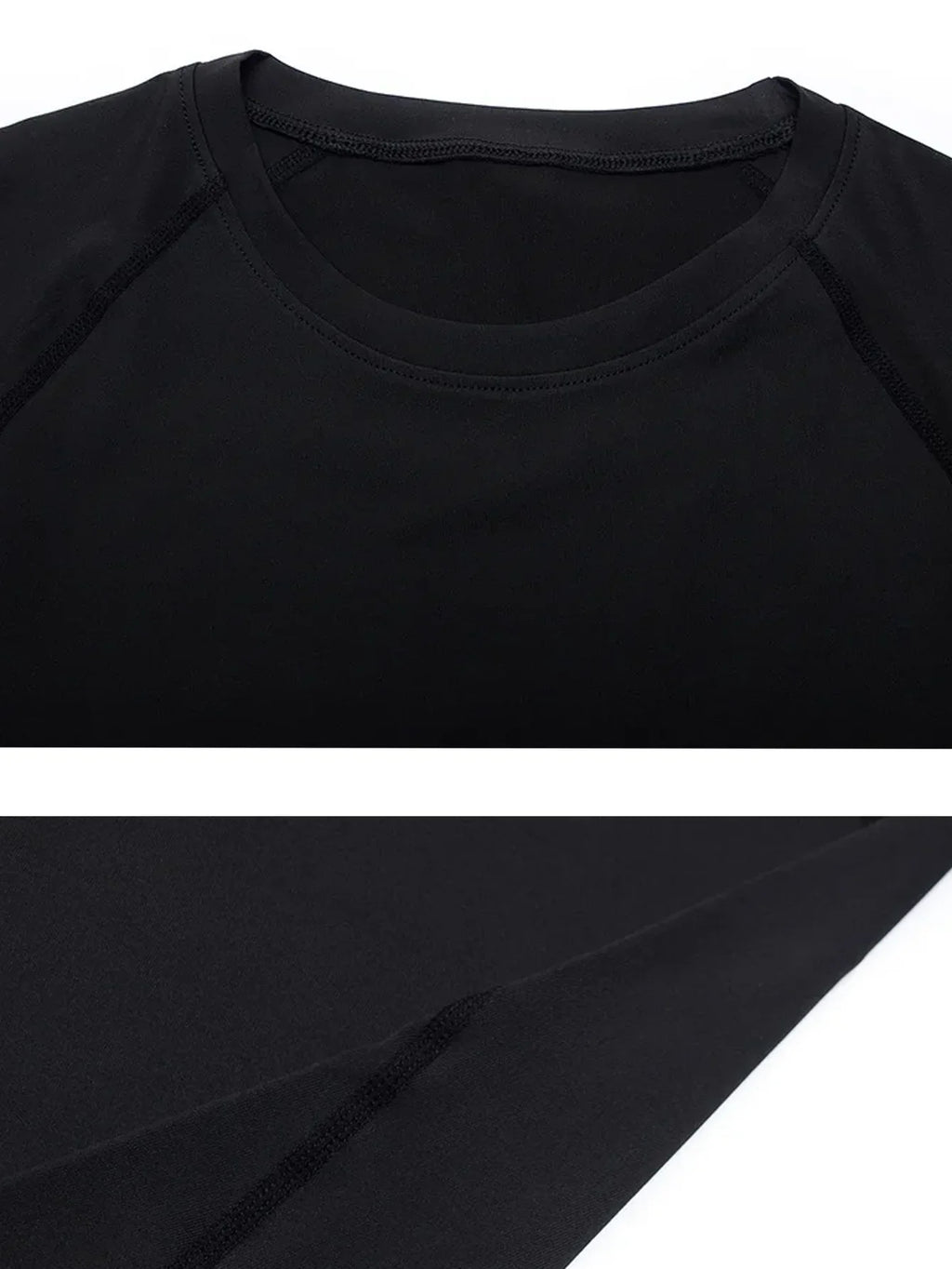 🖤 Men’s Black Compression Long Sleeve Base Layer