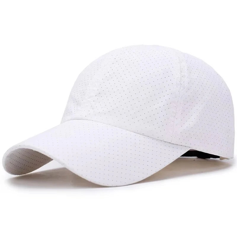 🧢 Solid Colour Mesh Baseball Cap – Korean Style Sunscreen Hat