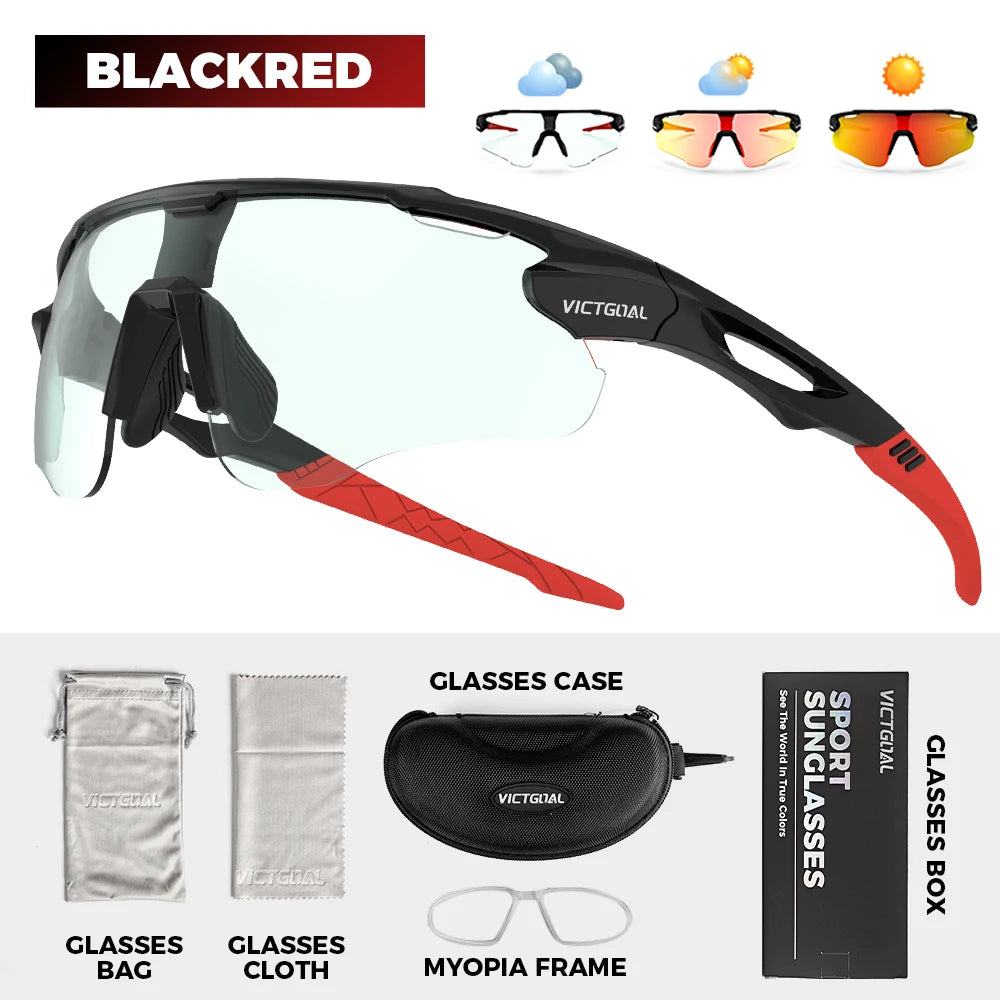 🕶️ VICTGOAL Photochromic Cycling Sunglasses