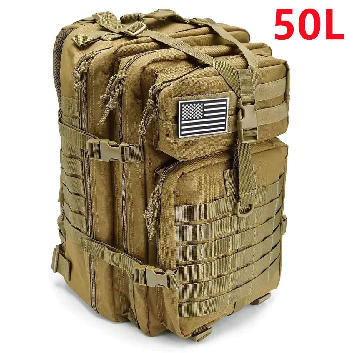 🎒 30L / 50L Tactical Backpack | MOLLE EDC Rucksack