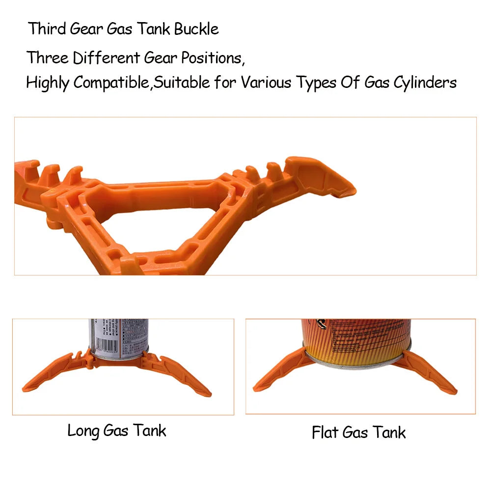Fuel Can Stabilizer for Camping Stoves Mini Foldable Camping Hiking Cooking Gas Tank Stove Stand Cartridge Canister Tripod