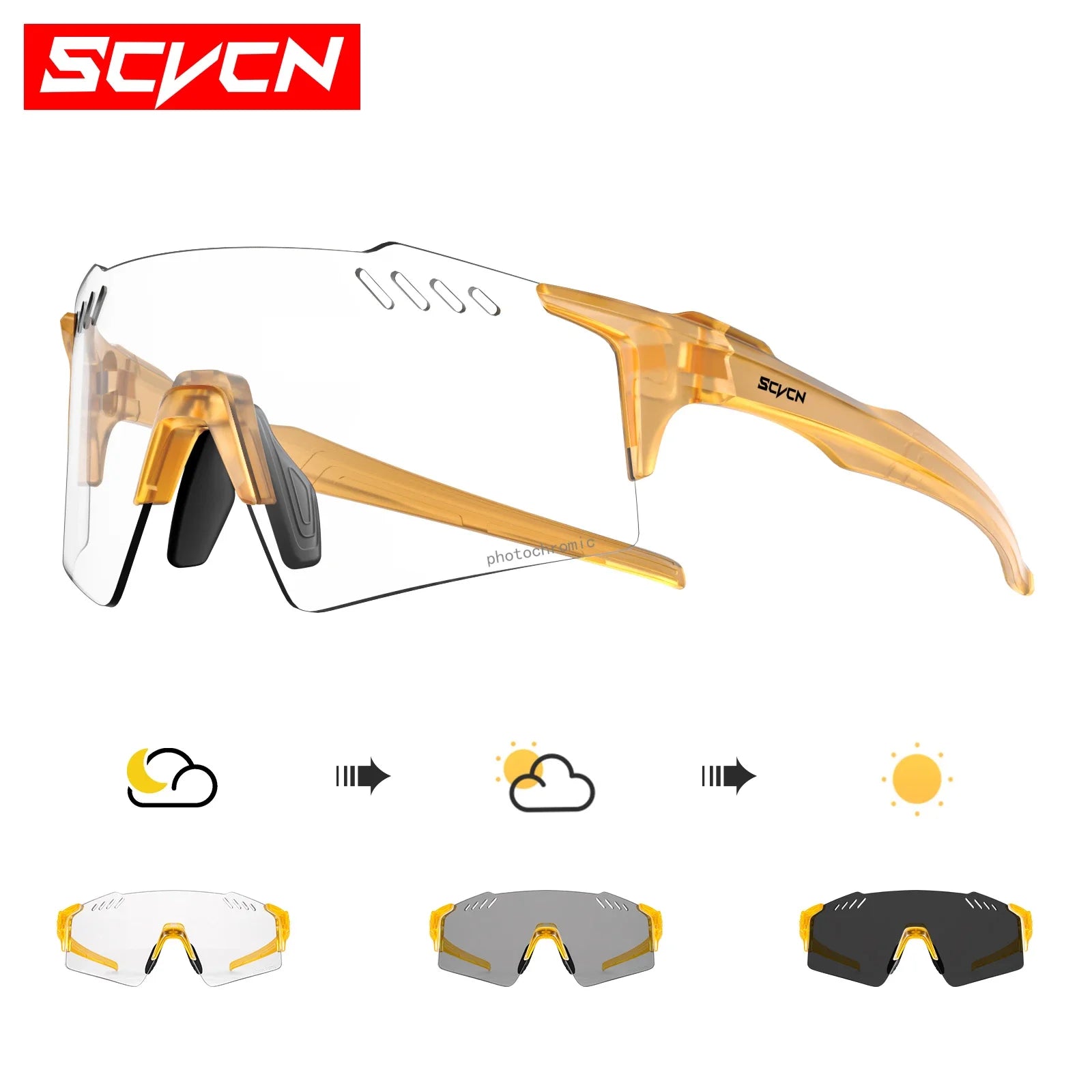 🕶️ SCVCN Photochromic Cycling & Sports Sunglasses