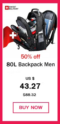 🎒 SWISS‑Style 17” Laptop Backpack | Waterproof + USB Charging