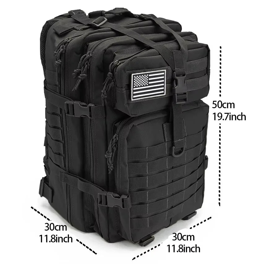🎒 30L / 50L Tactical Backpack | MOLLE EDC Rucksack