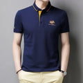 🎩 Men’s Embroidered Short‑Sleeve Polo Shirt