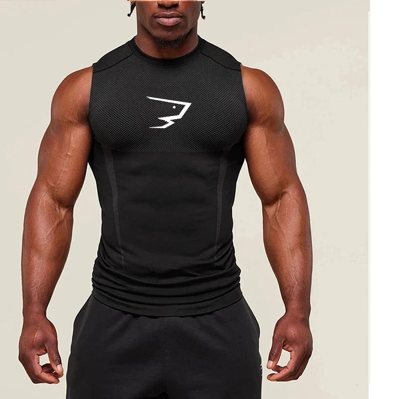 🚴 Reflective White Sleeveless Cycling Base Layer Vest