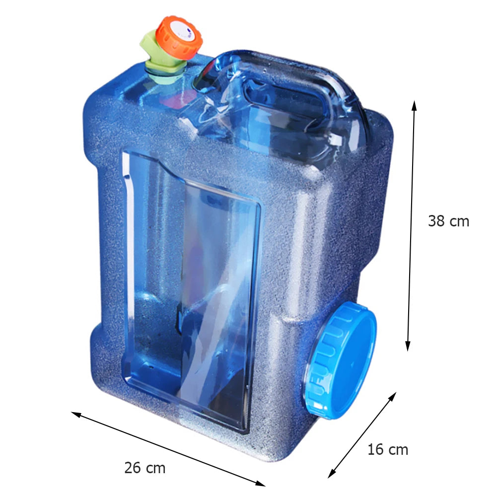 22L/20L/18L Large Capacity Water Container Water Canister Drinking Water Storage Bucket With Handle for Camping Travel Drinking