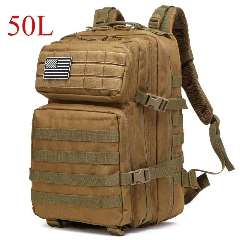 🎒 25L / 50L Tactical Molle Backpack – Outdoor & Multi‑Purpose