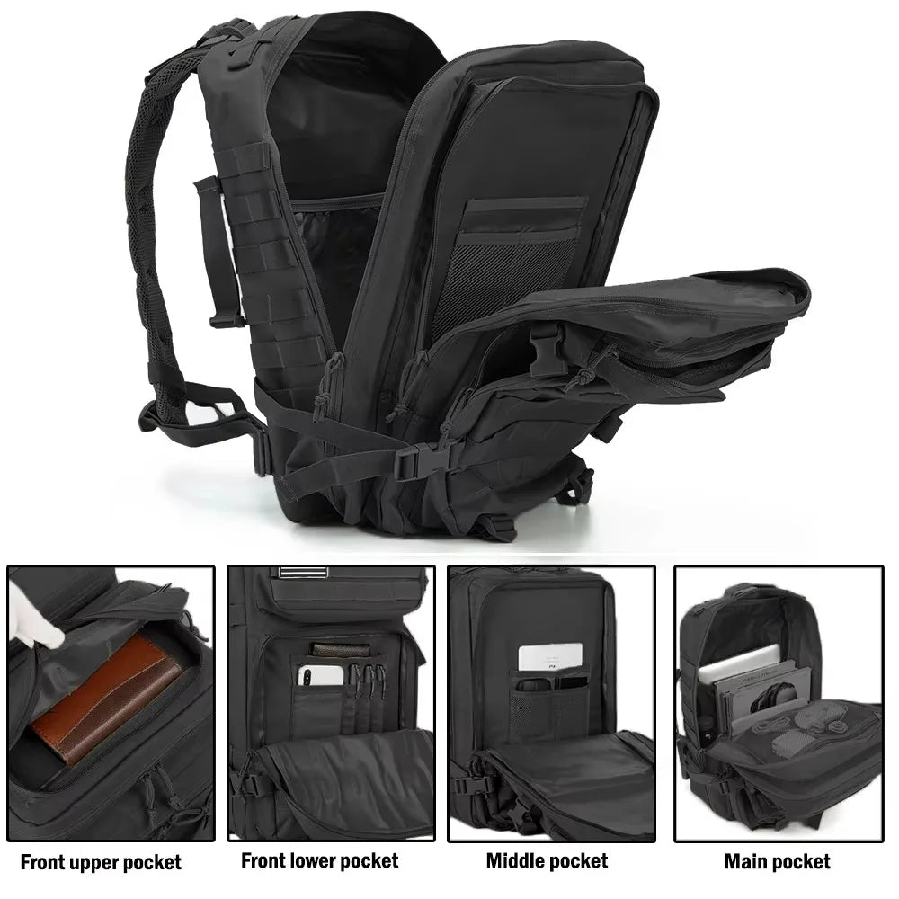 🎒 30L / 50L Tactical Backpack | MOLLE EDC Rucksack