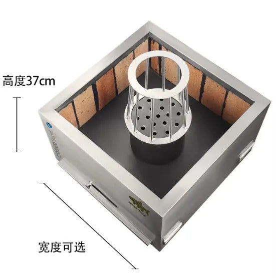 BBQ grill fish stove is equipped with a bright stall plate for the purpose of the grill and restaurant