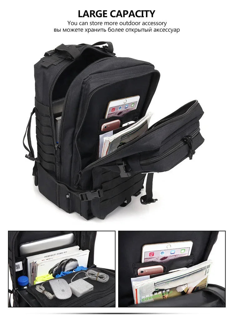 🎒 30L / 50L Tactical Backpack | MOLLE EDC Rucksack