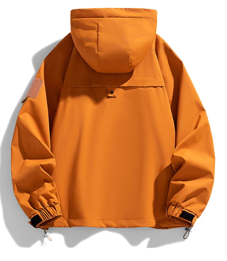🧥 Men’s Black Softshell Windbreaker Bomber Jacket