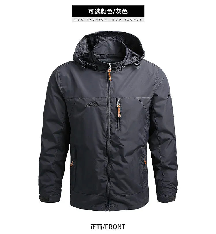 Men’s Spring/Autumn Outdoor Tactical Windbreaker Jacket