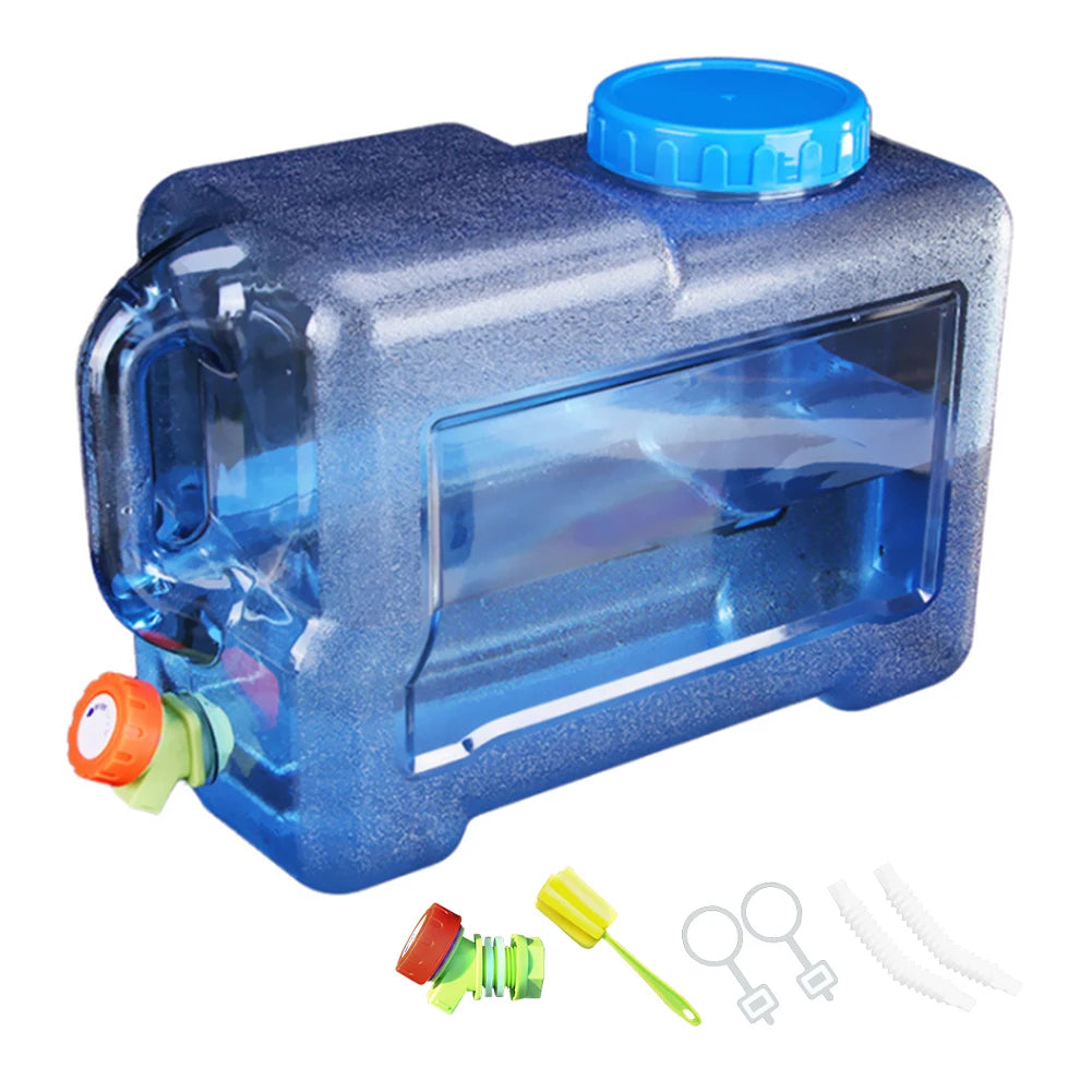 22L/20L/18L Large Capacity Water Container Water Canister Drinking Water Storage Bucket With Handle for Camping Travel Drinking