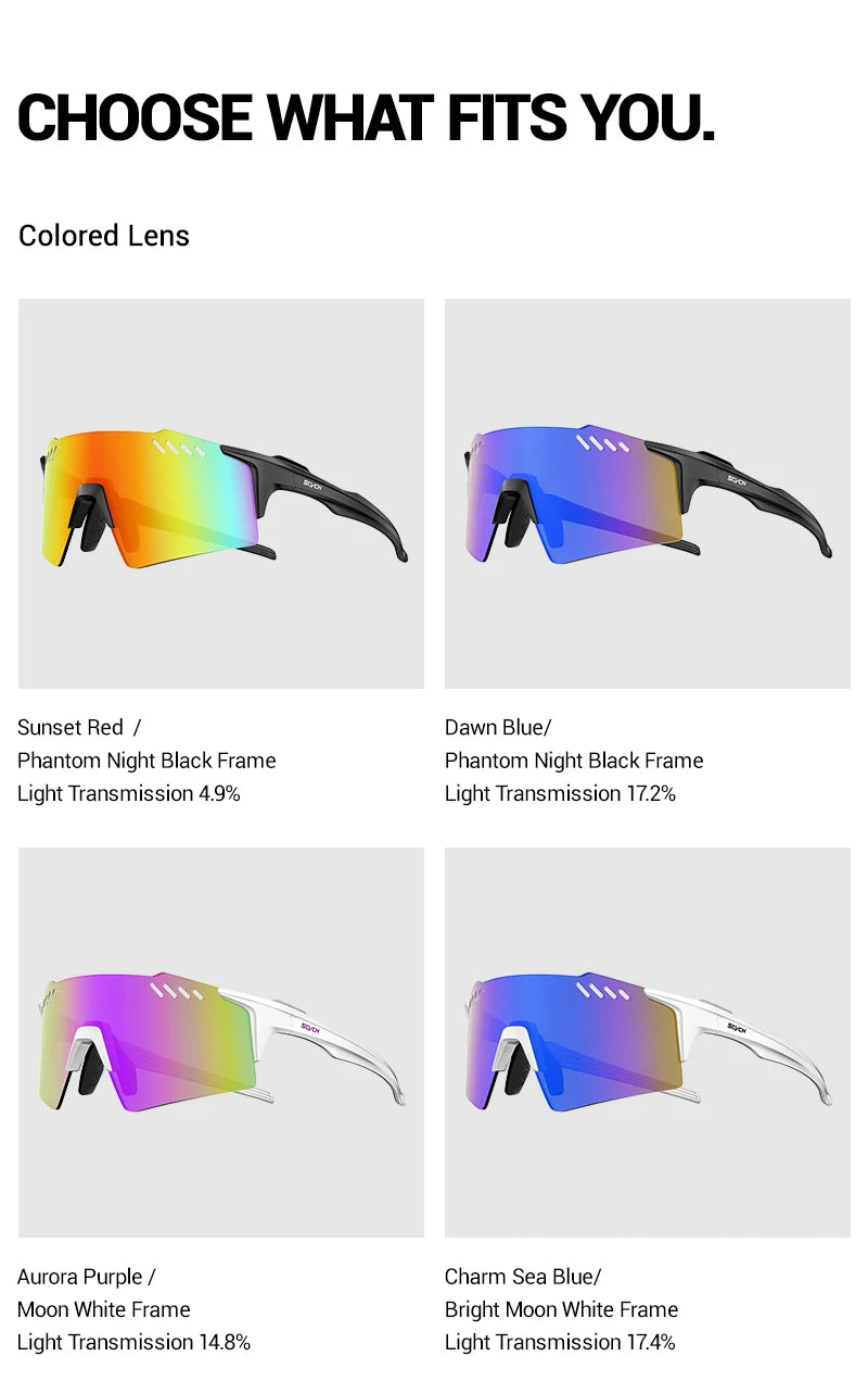 🕶️ SCVCN Photochromic Cycling & Sports Sunglasses