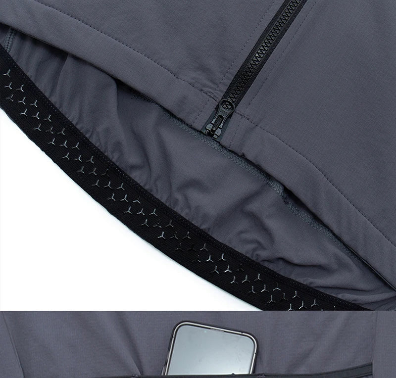 🚴 YKYW Thermal Fleece Cycling Jacket – Waterproof Windproof
