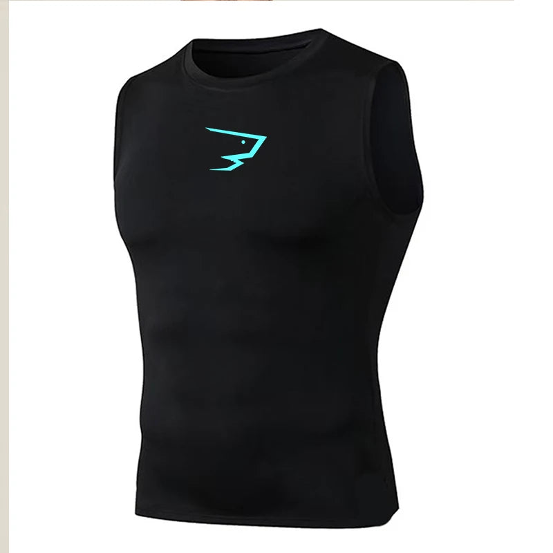 🚴 Reflective White Sleeveless Cycling Base Layer Vest