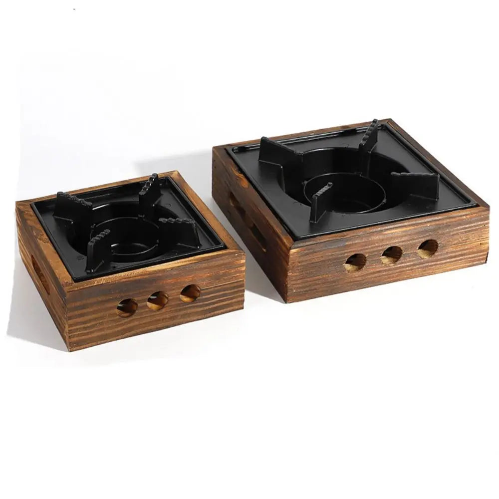 Dry Stew Hot Pots Wooden Cooking Grills Stove Portable Multi-functional Solid Stoves Square Barbecue Cooking Oven Camping