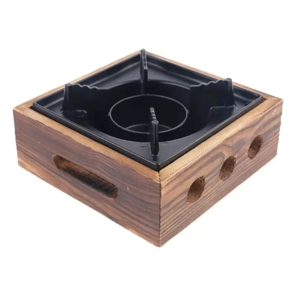 Dry Stew Hot Pots Wooden Cooking Grills Stove Portable Multi-functional Solid Stoves Square Barbecue Cooking Oven Camping