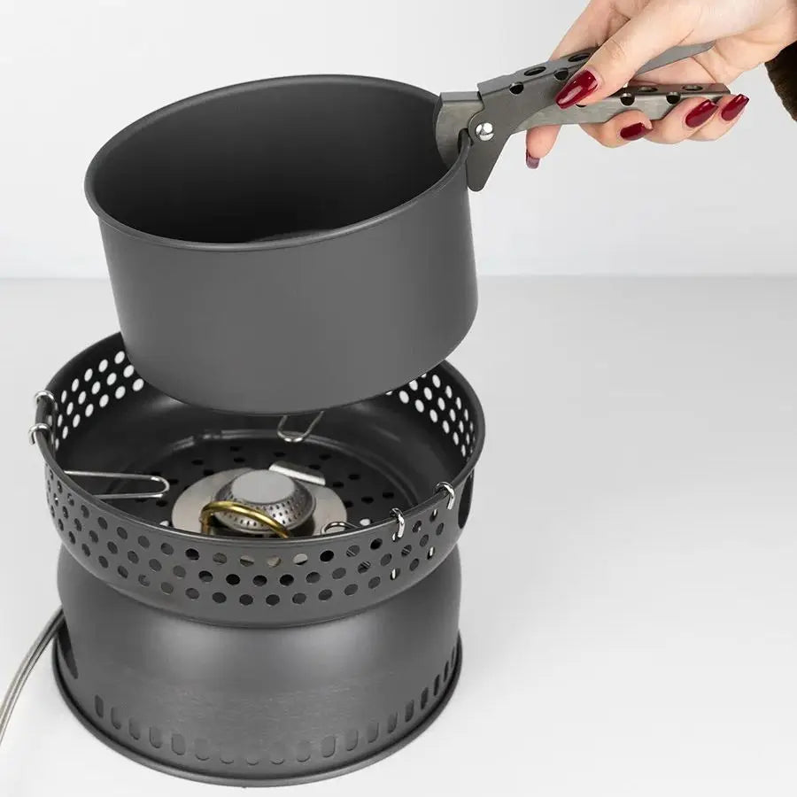 Camping Gas Stove Alcohol Stove Cooking Pot Optional XBL100-Q1 Stove Burner Pots Pan Set