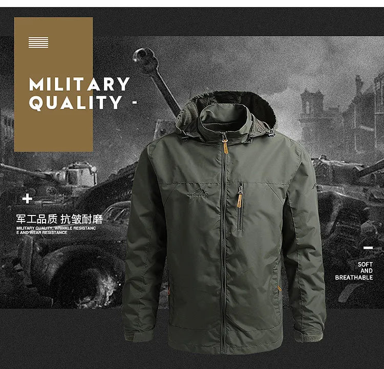 Men’s Spring/Autumn Outdoor Tactical Windbreaker Jacket