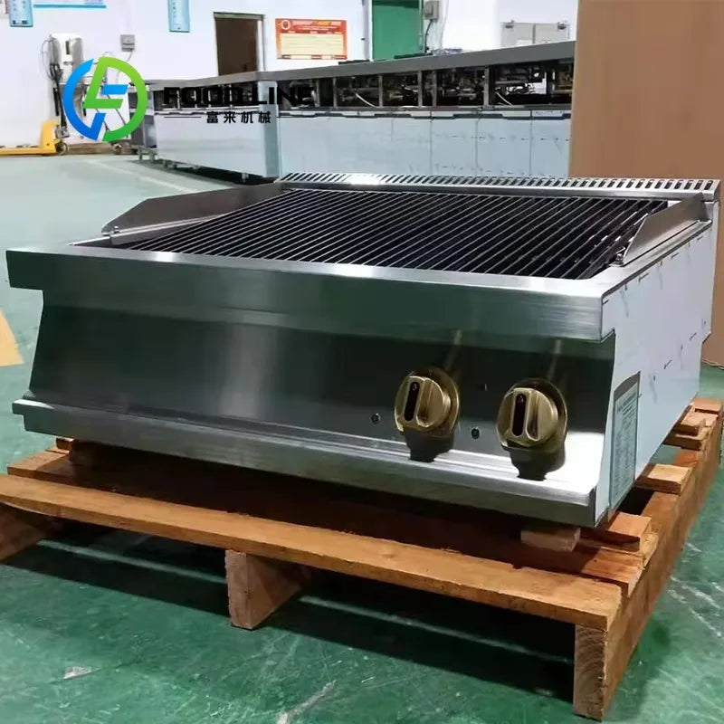 Commercial Electric Chargrill with Cabinet Electric Grill Griddle Stainless Steel BBQ Grill for Hotel & Restaurant