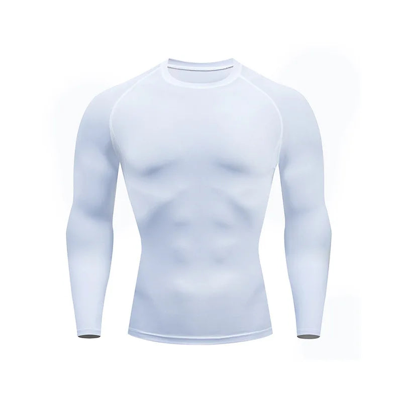 🖤 Men’s Black Compression Long Sleeve Base Layer
