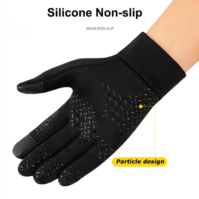 🧤 Men  Winter Thermal Gloves – Windproof, Touchscreen, Non‑Slip