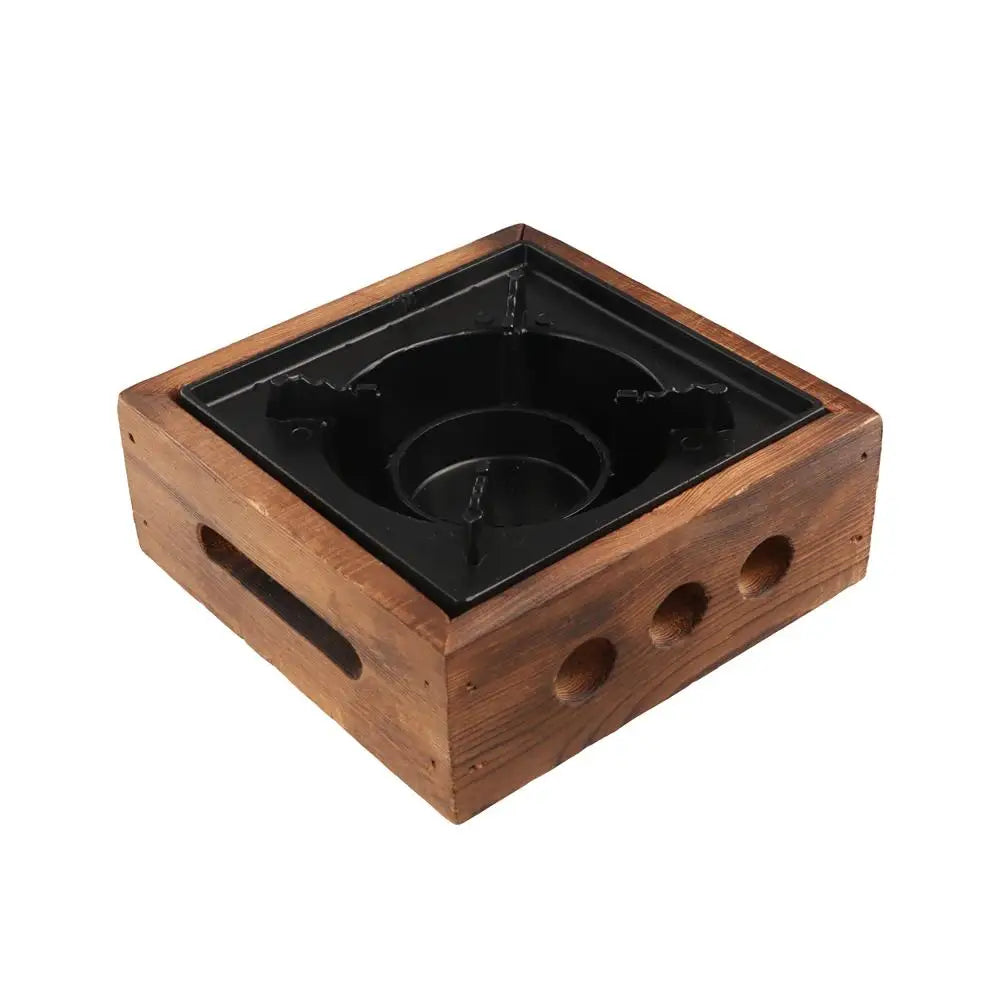 Dry Stew Hot Pots Wooden Cooking Grills Stove Portable Multi-functional Solid Stoves Square Barbecue Cooking Oven Camping