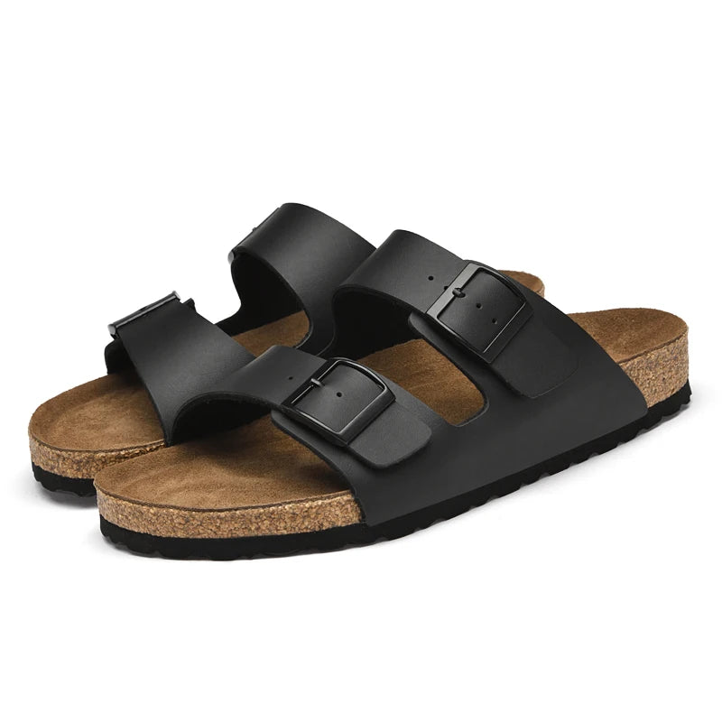 Men’s Casual Genuine Leather Sandals – Designer Style