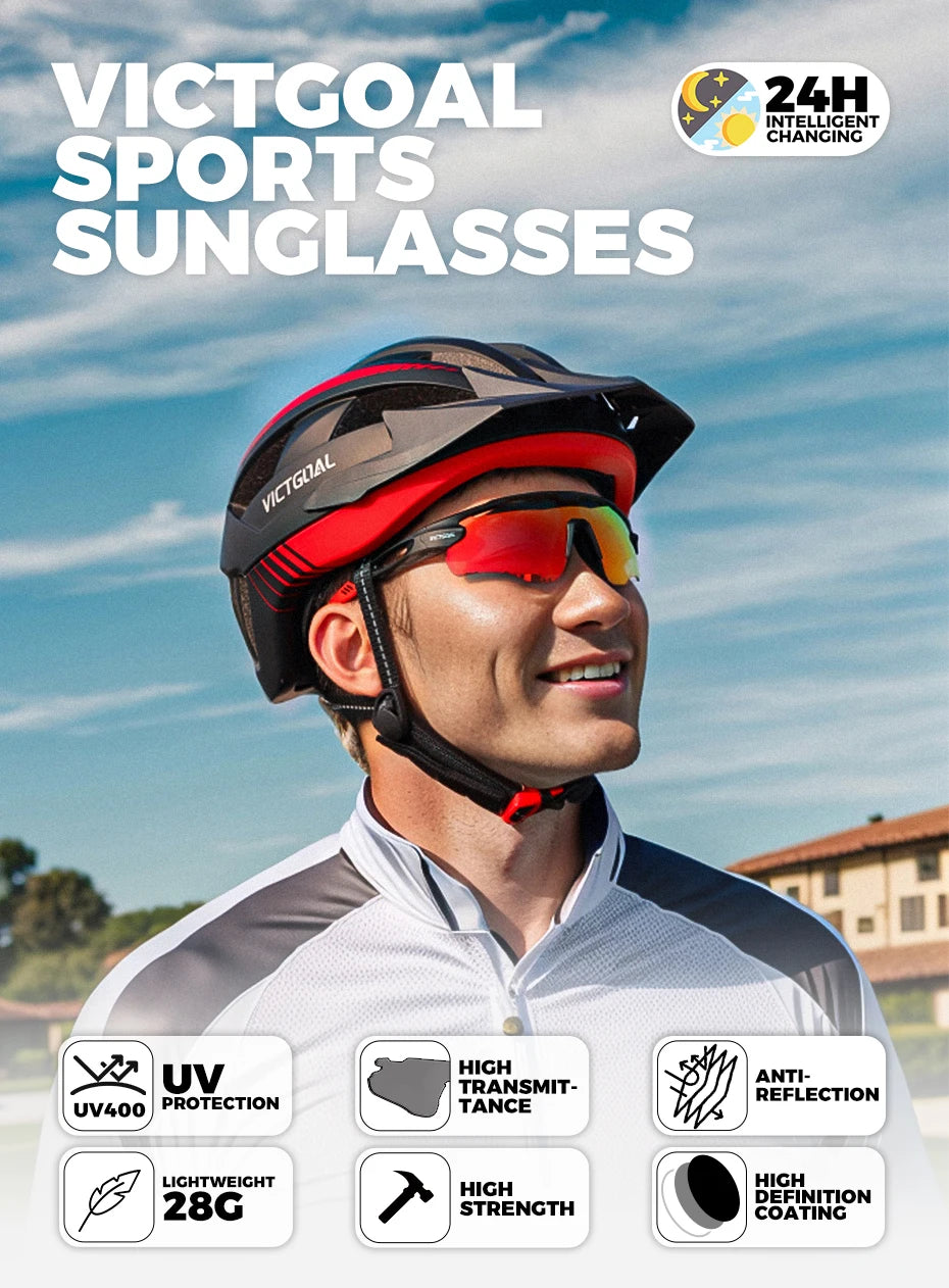 🕶️ VICTGOAL Photochromic Cycling Sunglasses