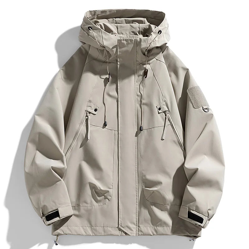 🧥 Men’s Black Softshell Windbreaker Bomber Jacket
