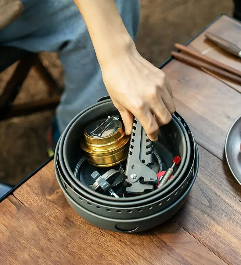 Camping Gas Stove Alcohol Stove Cooking Pot Optional XBL100-Q1 Stove Burner Pots Pan Set