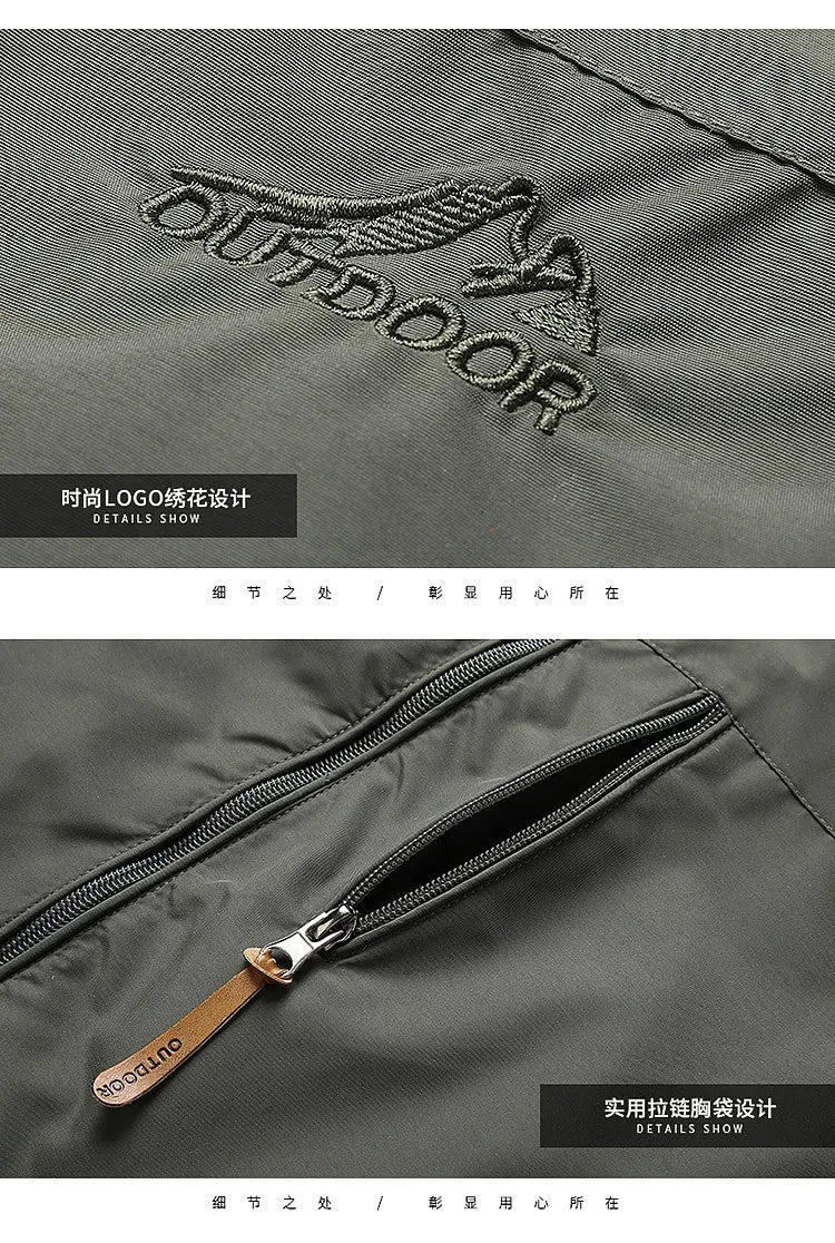 Men’s Spring/Autumn Outdoor Tactical Windbreaker Jacket